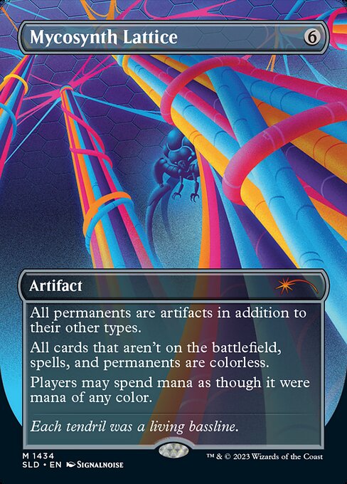 MTG high quality Foil Darksteel Mycosynth Lattice (French Language)